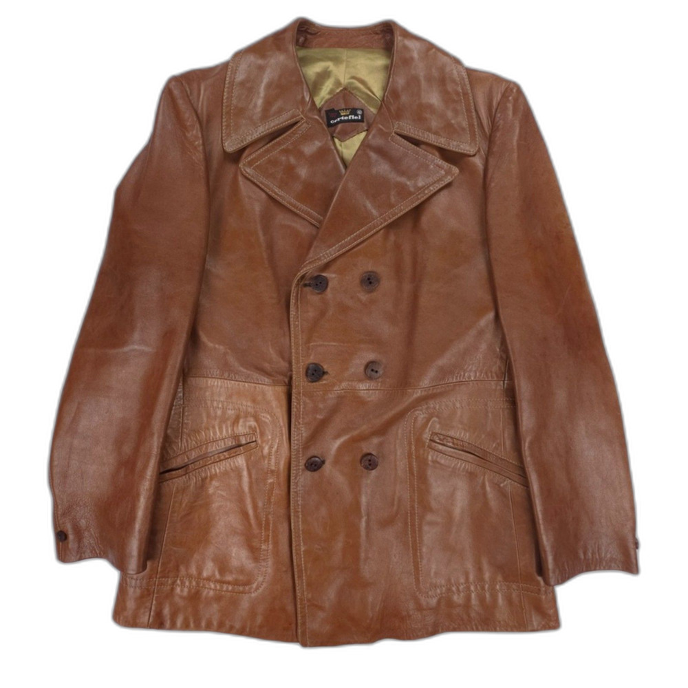 VINTAGE Leather Blazer Jacket Tailored Elevated Western Old Money Clean Girl Y2k